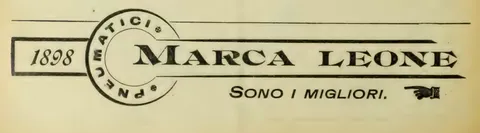 Pneumatici Marca Leone, 1898, sono i migliori
