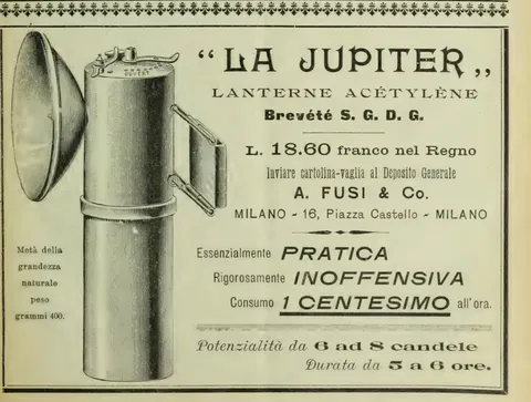 La Jupiter, Lanterne Acétylène