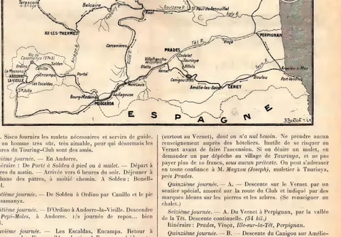 Voyage des Boursiers du Touring-Club en 1904, Aude, Ariège, Pyrénées-Orientales, Andorre, Espagne