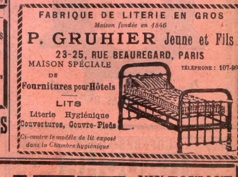 Fabrique de Literie en Gros, P. Gruhier Jeune et Fils