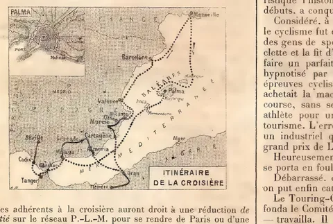 Itinéraire de la croisière en Espagne