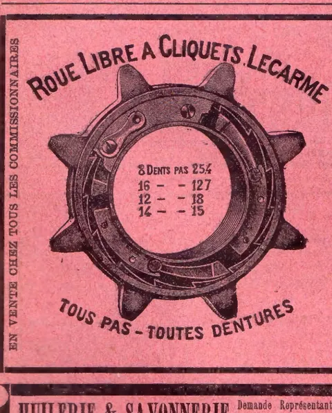 Roue Libre à Cliquets Lecarme