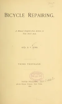 Bicycle Repairing S Burr cover