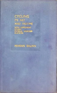 Cycling Its Art And Pastime Mihran Balian cover