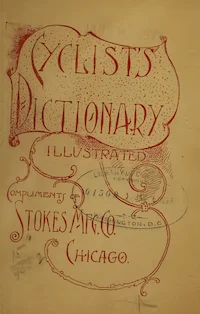 Cyclists Dictionary Stokes Manufacturing cover