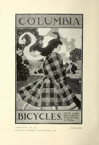 Exhibition Of Columbia Bicycle Art Poster Designs cover