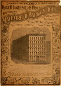 Great Mail Order Bargain House Catalogue R H Ingersoll And Bro 1898 cover