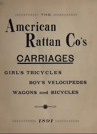 Illustrated Catalogue Of Childrens Carriages American Rattan Co 1891 cover