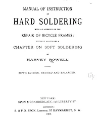 Manual Of Instruction In Hard Soldering cover