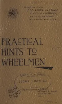 Practical Hints to Wheelmen cover