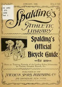 Spaldings Official Bicycle Guide 1898 cover