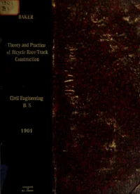 Theory and Practice of Bicycle Race-Track Construction cover