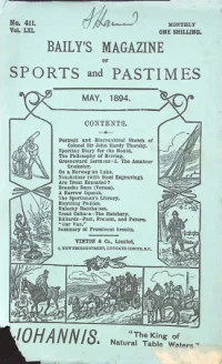 Baily's Magazine of Sports and Pastimes front cover