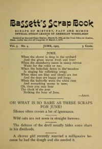 Bassetts Scrap Book, Vol 3, No 4 cover