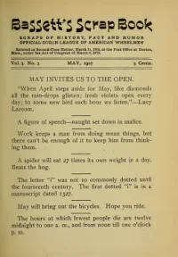 Bassetts Scrap Book, Vol 5, No 3 cover