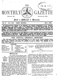 Ctc Gazette, Vol 1894, No 5 cover