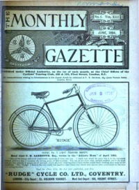 Ctc Gazette, Vol 1894, No 6 cover