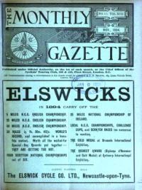Ctc Gazette, Vol 1894, No 11 cover