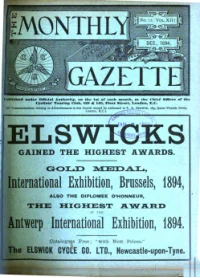 Ctc Gazette, Vol 1894, No 12 cover