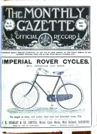 Ctc Gazette, Vol 1895, No 5 cover