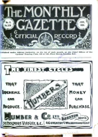 Ctc Gazette, Vol 1895, No 6 cover