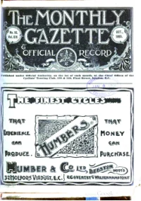 Ctc Gazette, Vol 1895, No 10 cover
