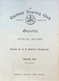 CTC Gazette, Vol 1899, No 1 cover
