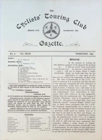 CTC Gazette, Vol 1899, No 2 cover