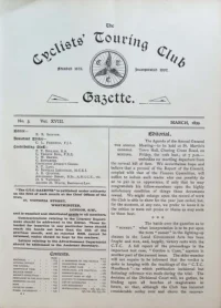 CTC Gazette, Vol 1899, No 3 cover