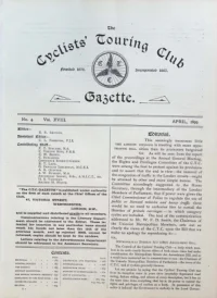 CTC Gazette, Vol 1899, No 4 cover