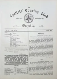 CTC Gazette, Vol 1899, No 7 cover