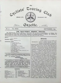 CTC Gazette, Vol 1899, No 9 cover
