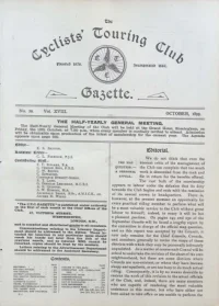 CTC Gazette, Vol 1899, No 10 cover