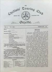 CTC Gazette, Vol 1900, No 2 cover