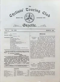 CTC Gazette, Vol 1900, No 3 cover