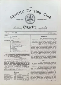 CTC Gazette, Vol 1900, No 4 cover