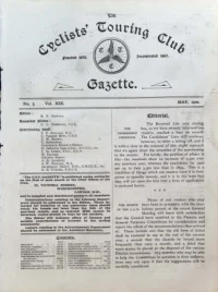 CTC Gazette, Vol 1900, No 5 cover
