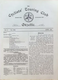 CTC Gazette, Vol 1900, No 6 cover