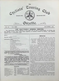 CTC Gazette, Vol 1900, No 10 cover