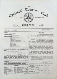 CTC Gazette, Vol 1900, No 12 cover