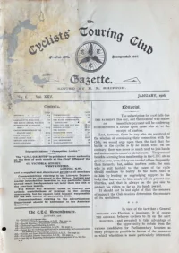 CTC Gazette, Vol 1906, No 1 cover