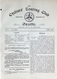 CTC Gazette, Vol 1906, No 4 cover
