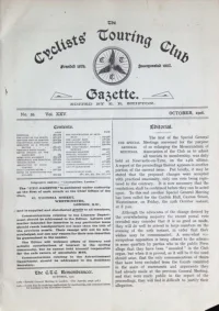 CTC Gazette, Vol 1906, No 10 cover