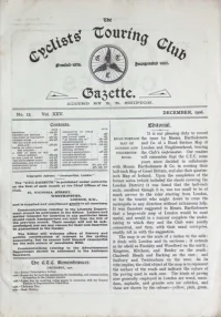 CTC Gazette, Vol 1906, No 12 cover