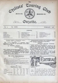 Ctc Gazette, Vol 1908, No 2 cover