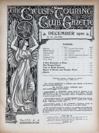 Ctc Gazette, Vol 1910, No 12 cover