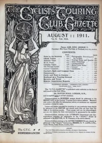 Ctc Gazette, Vol 1911, No 8 cover