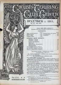 Ctc Gazette, Vol 1911, No 12 cover