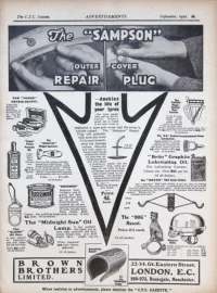 CTC Gazette, Vol 1912, No 9 cover