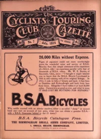 CTC Gazette, Vol 1914, No 7